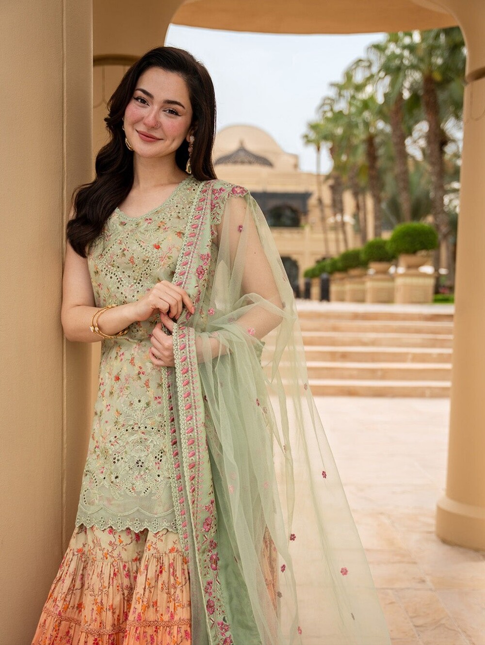 Faiza Saqlain- Eldira - Embroidered Lawn Suit - Garaara With Embroidered Duppata - Picture 2 of 3